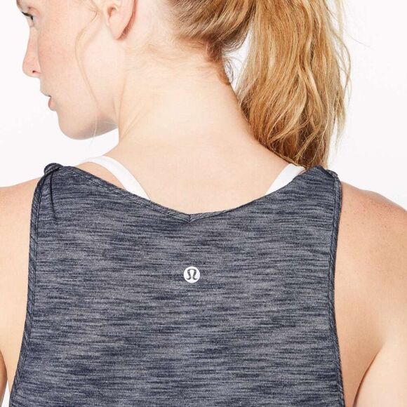 Lululemon Do The Twist Tank Heathered Navy Size 8 - Picture 4 of 8